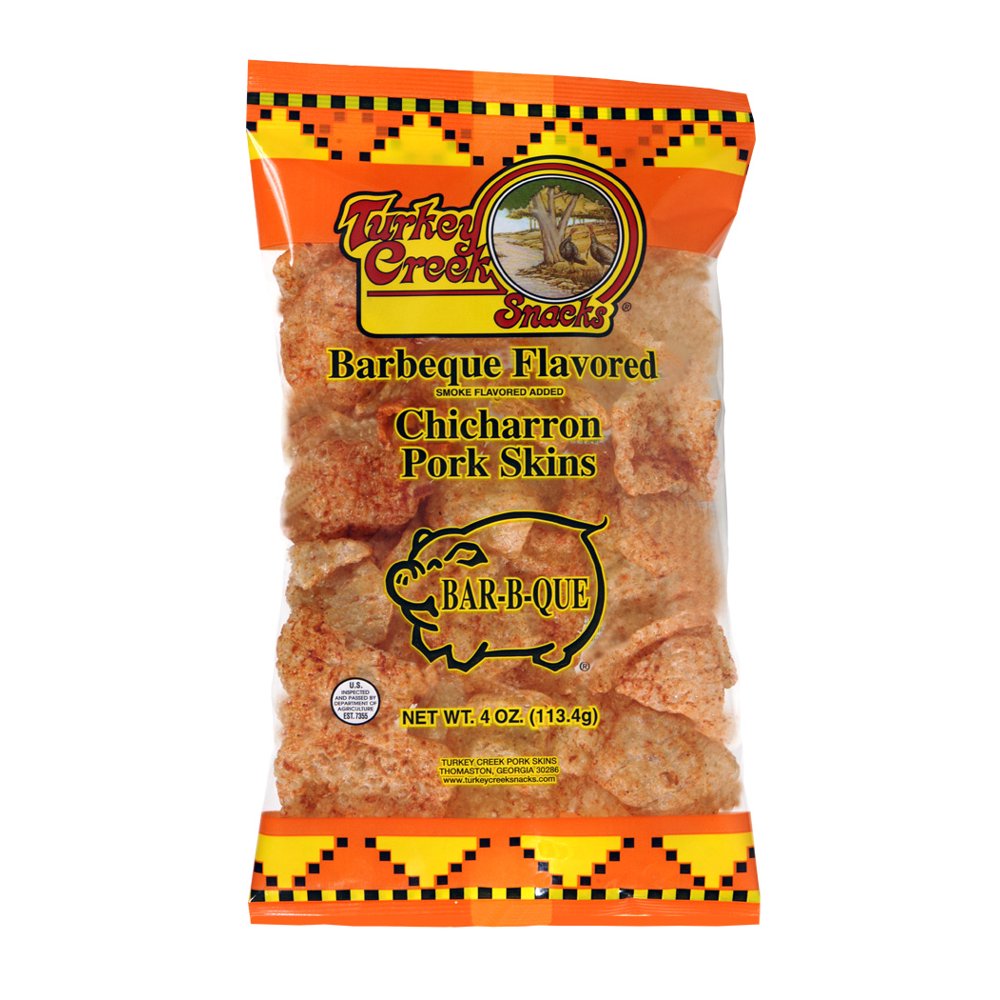 Turkey Creek Barbeque Flavored Pork Skins, 4 Oz.