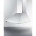thumbnail image 3 of 24" wide European style convertible wall-mount range hood in stainless steel, 3 of 5