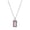 Pink, variant on 1928 Jewelry Romana Octagon Etched Light Rose Pink Glass & Crystal Pendant Necklace For Women 18"