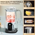 thumbnail image 3 of Nut Milk Maker Machine, 28oz 8-in-1 Automatic Silent Soy Milk Maker for Homemade Almond Oat Coconut & Plant-Based Drinks with Delay Start Keep Warm Self-Cleaning Boil Water Black, 3 of 6