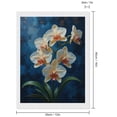 thumbnail image 2 of Diamond Art Kit for Adults, Orchid Blooms Against Blue Background Diamond Painting for Adults Beginners, 5D DIY Diamond Art Painting Kits, Colorful Diamond Painting Craft for Home Decor 12x16, 2 of 7