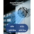 thumbnail image 2 of VEVOR 14 Inch Industrial Wall Mount Fan 3 Speed High Velocity Garage Fan, 2 of 9