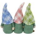 thumbnail image 5 of Northlight Gnome Trio with Welcome Banner Spring Table Decoration - 7" - Pastel Pink and Green, 5 of 5
