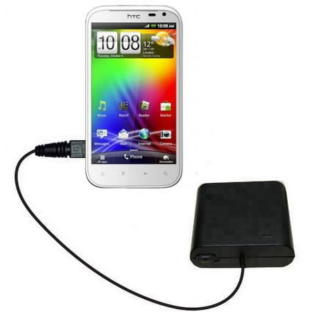 Portable Emergency AA Battery Charger Extender suitable for the HTC Sensation XL - with Gomadic Brand TipExchange Technology