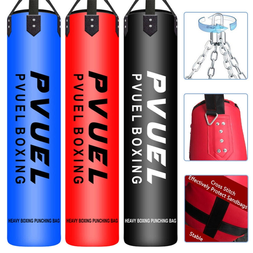 Peanut Shaped Punch Bag MMA Floor to Ceiling End Boxing Training Fitness 