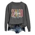 thumbnail image 3 of Women's Sweatshirts 2025 Senior Mom Class Of 2026 Sweatshirt Long Sleeve Crewneck Pullover Tops Sweatshirt for Women, 3 of 7