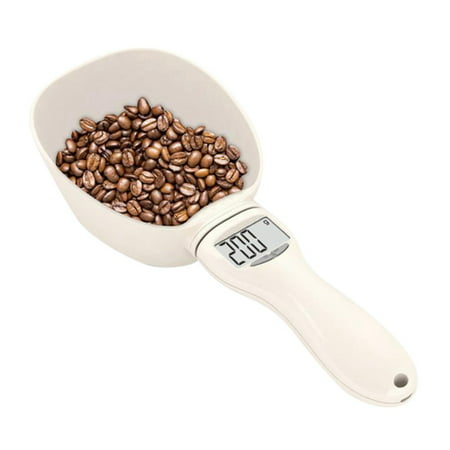 Fysho Pet Food Electronic Measuring Tool Digital Spoon Scale Grams with LCD Display for Dogs and Cats