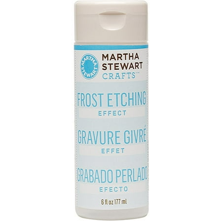 Martha Stewart 32202 6-Ounce Frost Etching Effect Multi-Colored