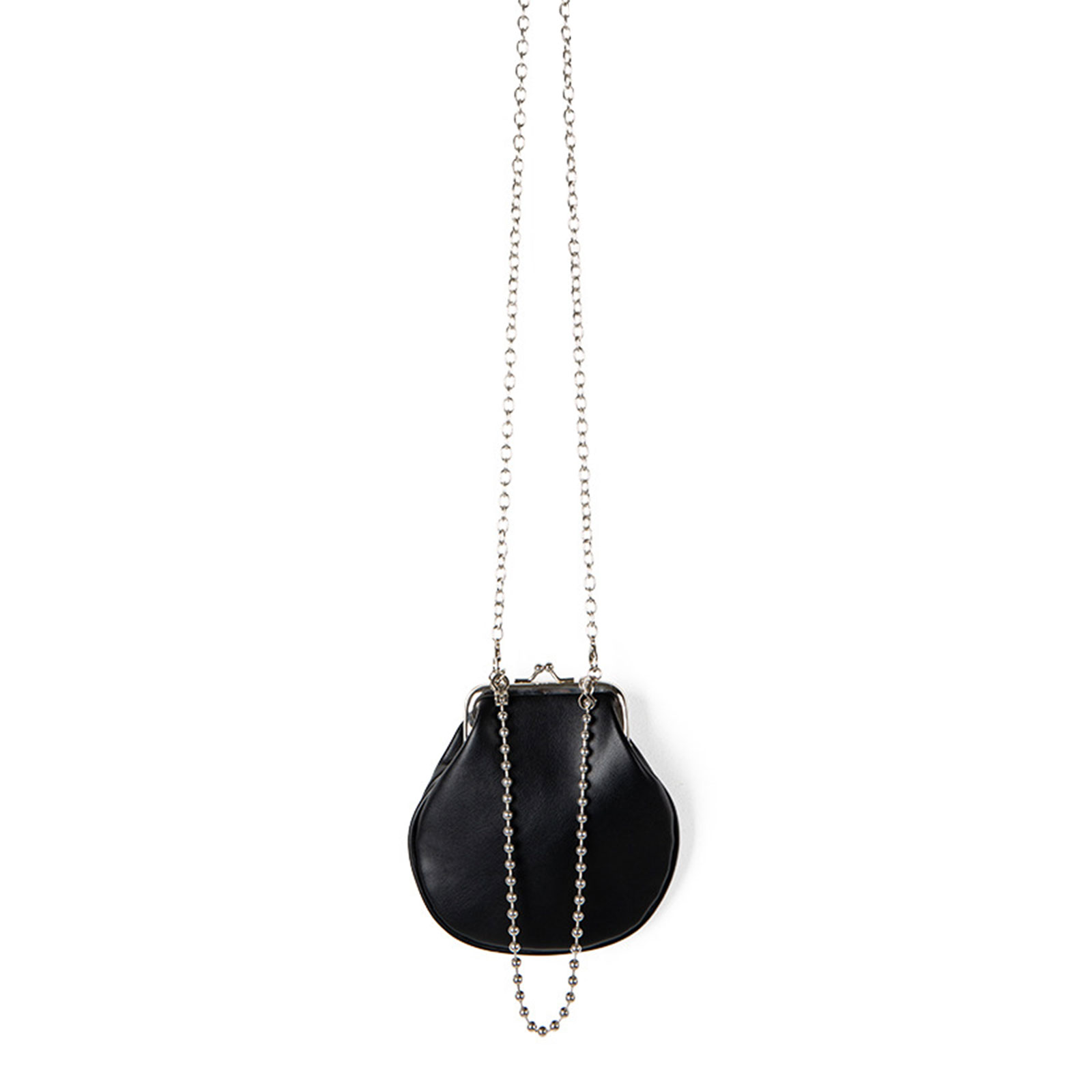Trendy PU Leather Chain Strap Shoulder Purse Compact Evening Bag With Kiss Lock Closure For Stylish Party Handbag
