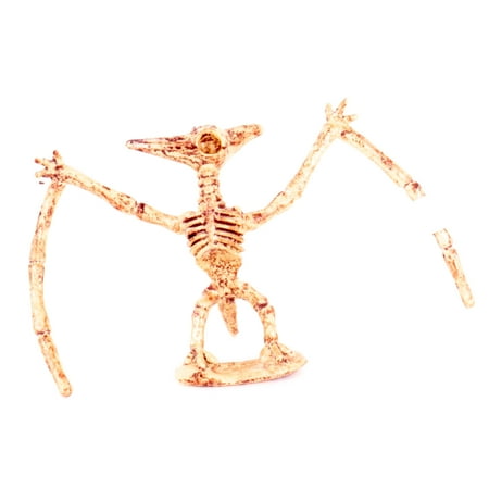 Pterodactyl Pterosaur Jurassic Skeleton Bones 6" Dinosaur Toy Figure, Beige