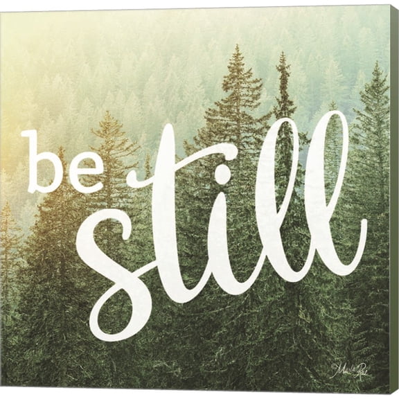 Great Art Now Be Still by Marla Rae, Canvas Wall Art, 12W x 12H