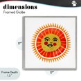thumbnail image 4 of Stupell Industries Bohemian Cheerful Boho Sun Gray Framed Giclee Art, 17 x 17, by Katherine Herrell Studio, 4 of 8
