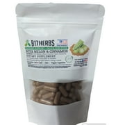 Bitter Melon & Cinnamon Veggie Capsules - Hand Blended - 500mg, 100 Vegetarian HMPC Capsules