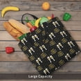 thumbnail image 6 of Defioc Happy New Year Pattern Tote Bag for Women,Large Capacity Tote Bag with Zipper Casual Shoulder Handbags Shopping Bag, 6 of 8