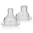 thumbnail image 5 of Nuby Bottle-to-Cup Non-Drip Wide Neck Clear Baby Bottle, 8 fl oz, Blue, 5 of 5