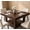 Dark Walnut Brown, variant on 47.2 Inch Square Dining Table for 4, Heavy Duty Triangle Metal Frame Kitchen Table with Storage Shelf, MDF Top, Easy Assembly, Space Saving for Dining Room and Apartment,Dark Walnut Brown