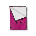thumbnail image 2 of Floral Soft Flannel Fleece Blanket, Swirled Victorian Flower Branch Backdrop in Vibrant Tones Vintage Fantasy Print, Cozy Plush for Indoor and Outdoor Use, 60" x 80", Magenta Black, by Ambesonne, 2 of 6