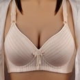 thumbnail image 2 of Eashery Womens Bra Plus Size Full Cup Deep V Women Bra Womens Plus Size Sports Bra Beige 95B, 2 of 4