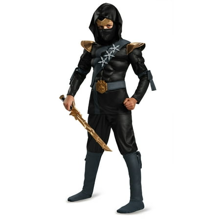 Black Ninja Muscle Child Halloween Costume
