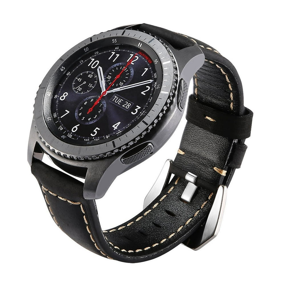 Mignova - Samsung Gear S3 Watch Bands, Mignova Vintage Genuine Leather Watch Strap Wristband