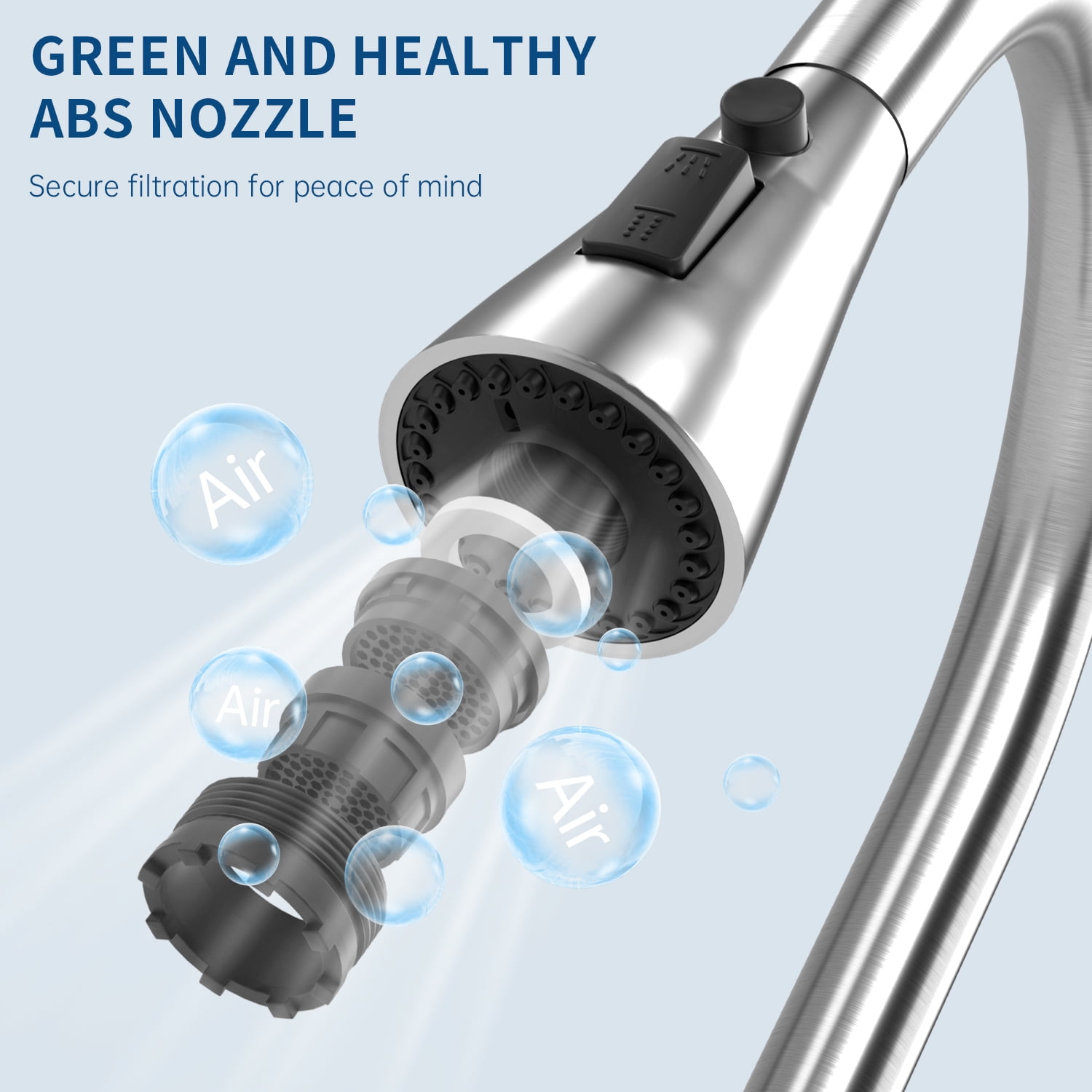 APPASO 2-Hole Kitchen Sink Faucet with Single Handle and Sprayer