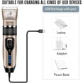 thumbnail image 5 of Dog Clippers,Professional Dog Grooming Kit, Cordless Dog Grooming Clippers for Thick Coats, Dog Hair Trimmer, Low Noise Dog Shaver Clippers, Quiet Pet Hair Clippers Tools for Dogs Cats, 5 of 7