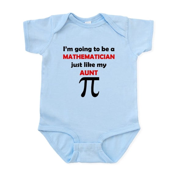 CafePress - Mathematician Like My Aunt Body Suit - Baby Light Bodysuit, Size Newborn - 24 Months