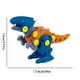 thumbnail image 2 of 4 Pack Plus Size Take Apart Dinosaur Toys - Educational DIY Building Blocks for Boys & Girls, Safe Plastic, Assembled Dinosaur Robot, 2 of 3