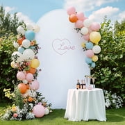ATR ART to REAL 7.2ft Balloon Arch Stand,Metal Backdrop Stand,Wedding Arbors for Ceremony,Gold