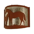 thumbnail image 3 of Meyda Lighting 12'W Mare & Foal Wall Sconce, Rust/Silver Mica - 67713, 3 of 3