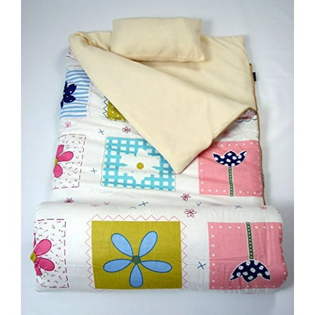 Soho Slumber Bag For Kids Flowery Blooms With Pillow And