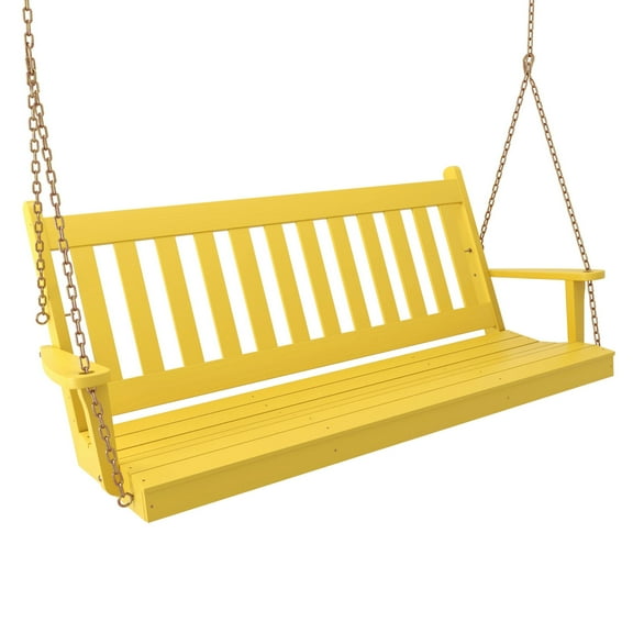 Keystone Amish Co. 5 Foot Franklin Porch Swing, Yellow