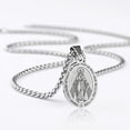 thumbnail image 4 of Virgin Mary Pendant Necklace Protective Religious Amulet Jewelry For Men and Women, 4 of 5