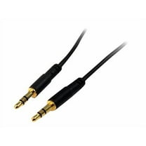 StarTech 10' Slim Stereo Audio Cable with 3.5mm Mini-Jack Male Connectors, 28 AWG