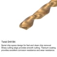thumbnail image 4 of Unique Bargains 3/16-24 UNC Straight Flute Thread Tap and 3.7mm Twist Drill Bit Set, Titanium Plated 6542 High Speed Steel Drilling Bit Machine Threading Tap, 4 of 6