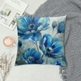 thumbnail image 2 of PHYHOO  Blue Floral Throw Pillow Covers  in Watercolor Flower Decorative Couch Pillow Cases  Home Decor for Bedroom Cushion Outdoor, 2 of 5
