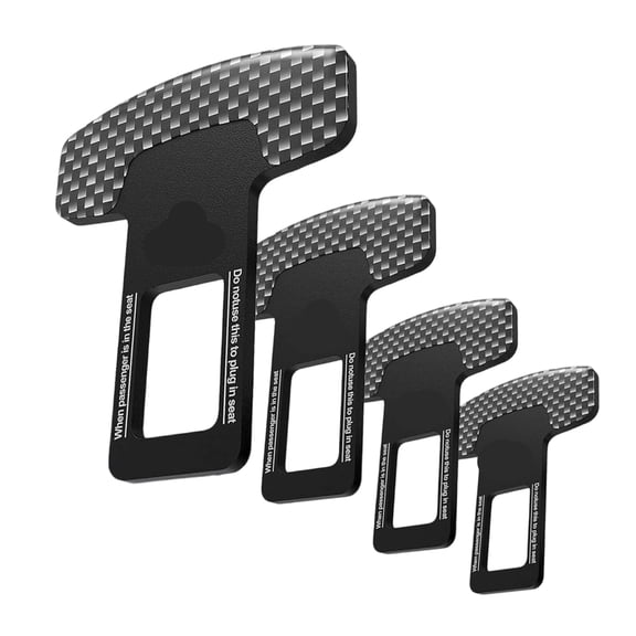 GASTROPOD Dog Belt for Cars 4 Pack for Cars, Black Elastic Harness, Adjustable Nylon Strap, Clip on Durable