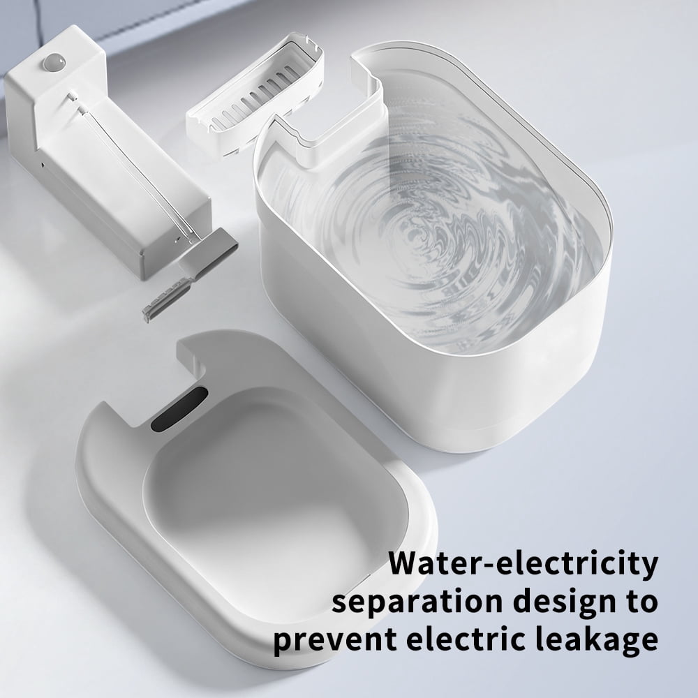 Water Fountain + Scratching Tower for Pet Cats Dogs, Automatic Water Dispenser 2L Capacity Super Mute Low Noise