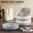 thumbnail image 6 of Vesteel Pasta Bowls Set of 6, 32oz Large Salad Bowl for Home Kitchen, Ceramic Serving Plates for Soup, Cereal, Fruits, Microwave & Dishwasher Safe, Multi Color, 6 of 9