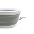 thumbnail image 5 of SAMMART Collapsible Plastic Laundry Basket - Oval Tub/Basket - Foldable Storage Container/Organizer - Portable Washing Tub - Space Saving Laundry Hamper, 5 of 8
