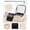 02-Light Checkerboard, variant on Makeup Bag with LED Mirror, Travel Makeup Case for Women and Makeup Artists Cosmetic Organizer Large Make Up Bags with Light Up Mirror, 3 Color Lights, Adjustable Dividers and Brush Holder