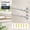 Nickel, variant on 2 Pack Screwed Sash Curtain Rod Adjustable 9-12 Inch, 3/8 In. Diameter, Mini Sidelight Window Rod Black | Wrap Around Cafe Curtain Rod, Screws Mounted