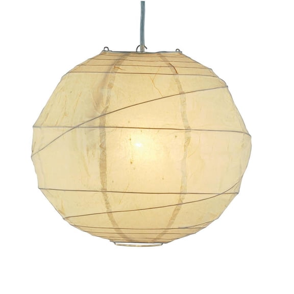 Adesso® Orb Pendant Ceiling Lamp, 24" Large, Natural