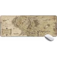 thumbnail image 1 of Gaming Mouse Pad XL,Extended Large Mouse Mat Desk Pad 31.5x11.8x0.12IN,Stitched Edges Non Slip Mousepad for Computer,Office,Keyboard and Laptop-Middle Earth Map, 1 of 2