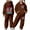 1Brown161, variant on XAOFW Kids 6 7 Outfits Girls Fashion Long Sleeve Hoodie Jogger Cute Number Printed Pullover Tracksuit Soft Breathable Party Night Sets
