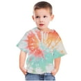 thumbnail image 2 of GERsome Boys Girls Tie-Dye Graphic Shirts Casual Crewneck T-Shirt Unisex Short Sleeve Top Tees 3-14 Years, 2 of 5