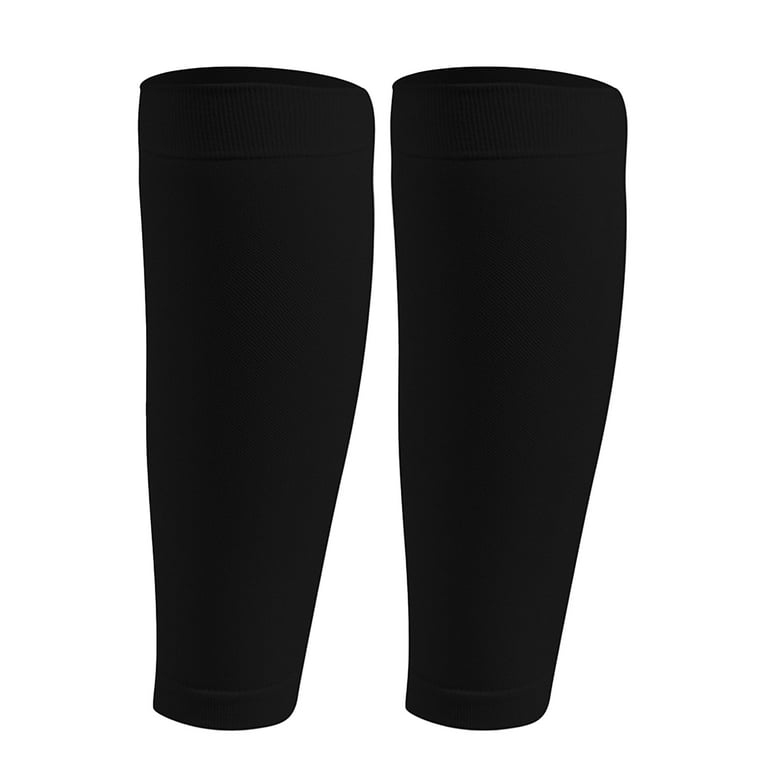Yesbay 2Pcs Elastic Leg Sleeves Breathable Compression Calf Guard Protector  Strip for Outdoor Sports,Skin Color