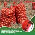 thumbnail image 2 of ASKITO 50Pcs Mesh Onion Bags, 14"×24" Mesh Produce Bags Hanging Reusable Breathable Vegetable Storage Net Bag with Drawstring for Onions Potatoes Citrus Crawfish, Red, 2 of 9