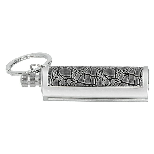 Cigarette Lighter Matchstick Kerosene Lighter Waterproof Lighter Outdoor Vintage Key ChainGray