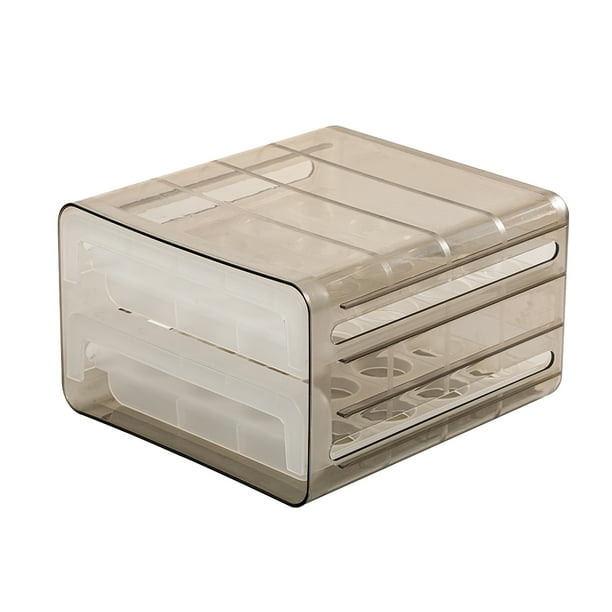 Cajón De 32 Rejillas Para Huevos, Soporte De Caja De Almacenamiento De Huevos Apilable De Doble Capa, Bandeja Organizadora De Huevos Transparente Con Rejillas De Ventilación Speravity HA014903-00